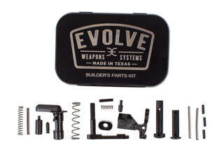 Evolve Weapons Systems AR-15 Builder's Lower Parts Kit includes a carrying case